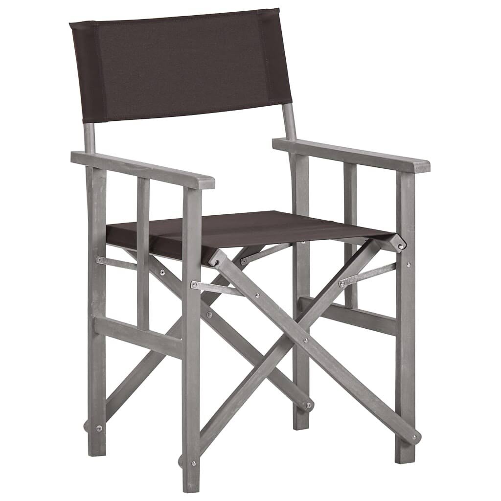 2 Pcs Solid Acacia Wood Director's Chairs R859