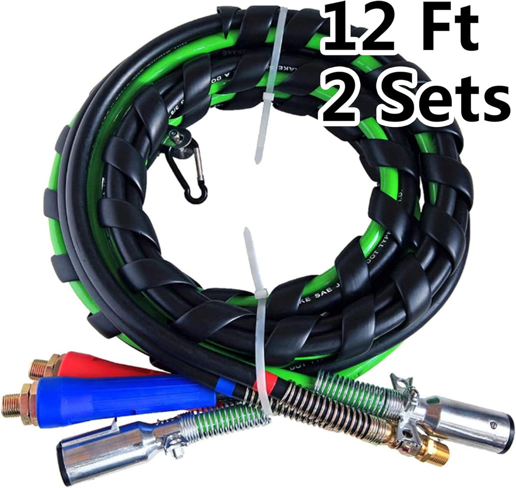 3 in 1 Semi Truck Air Hose Trailer Electrical Cable Assembly ABS Wire Rubber Air Line Tractor Parts R42337