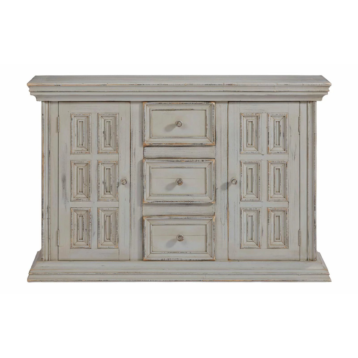 Antique Gray Wood Accent Credenza/Console W81355