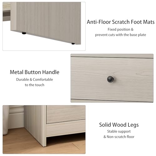 White 7 Drawer Wooden Dresser A320808