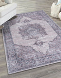 9' 2 x 12' Ivory And Gray Low Rug C908063
