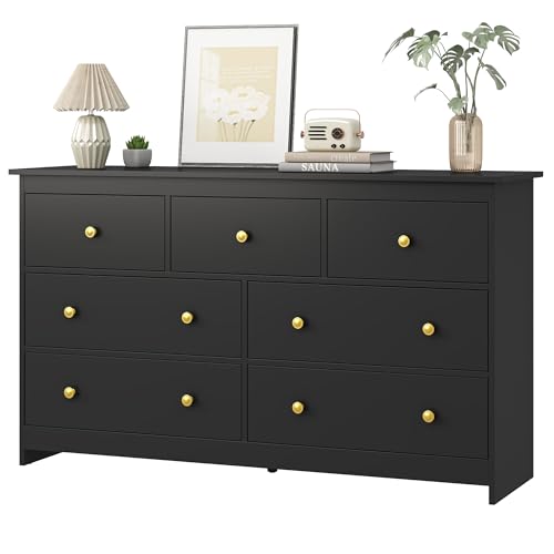 White 7 Drawer Wooden Dresser A320808
