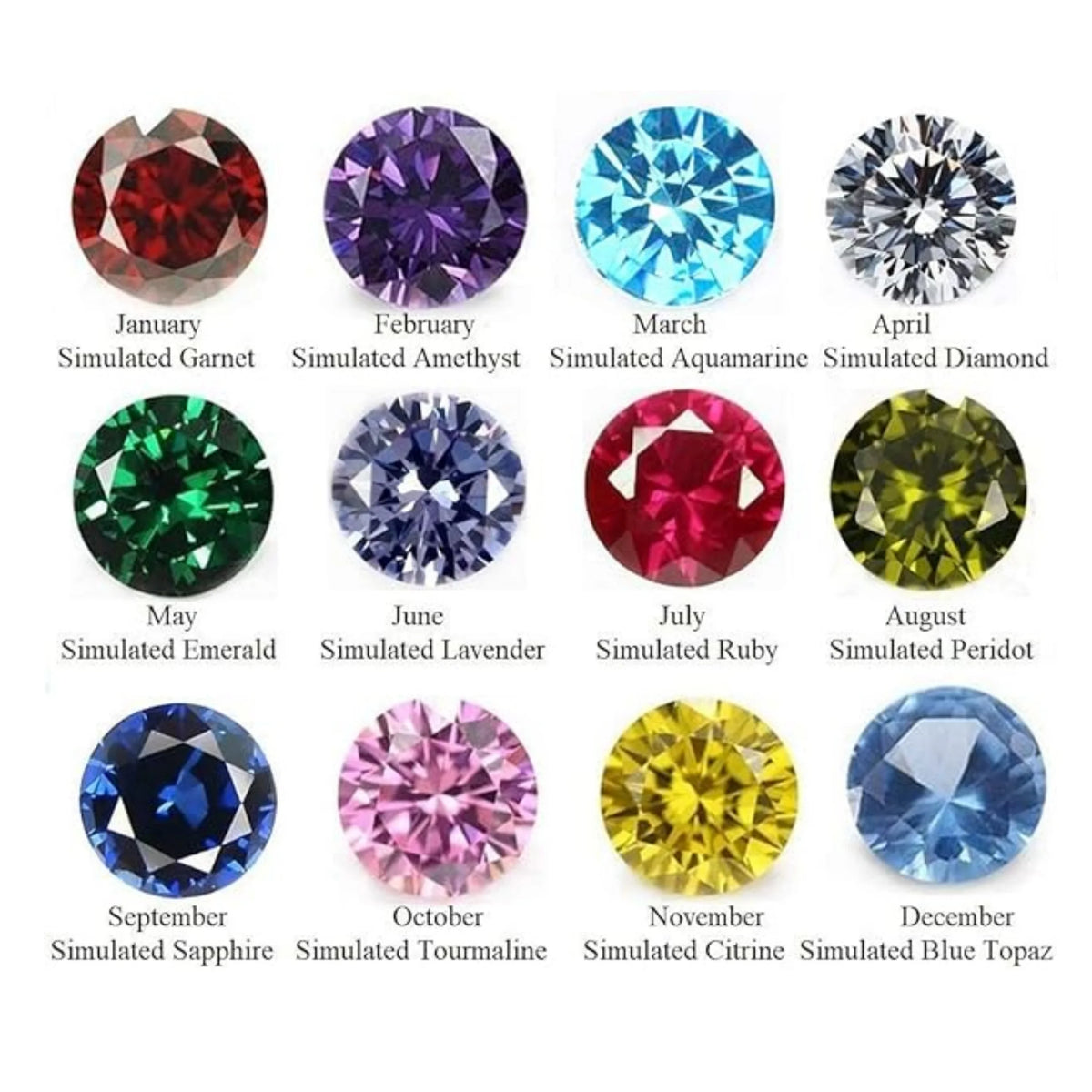 10kt Yellow Gold Class Rings with CZ Birthstone G1802