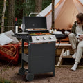 3 Burner Portable Propane Gas Grill Stainless Steel Black K883752