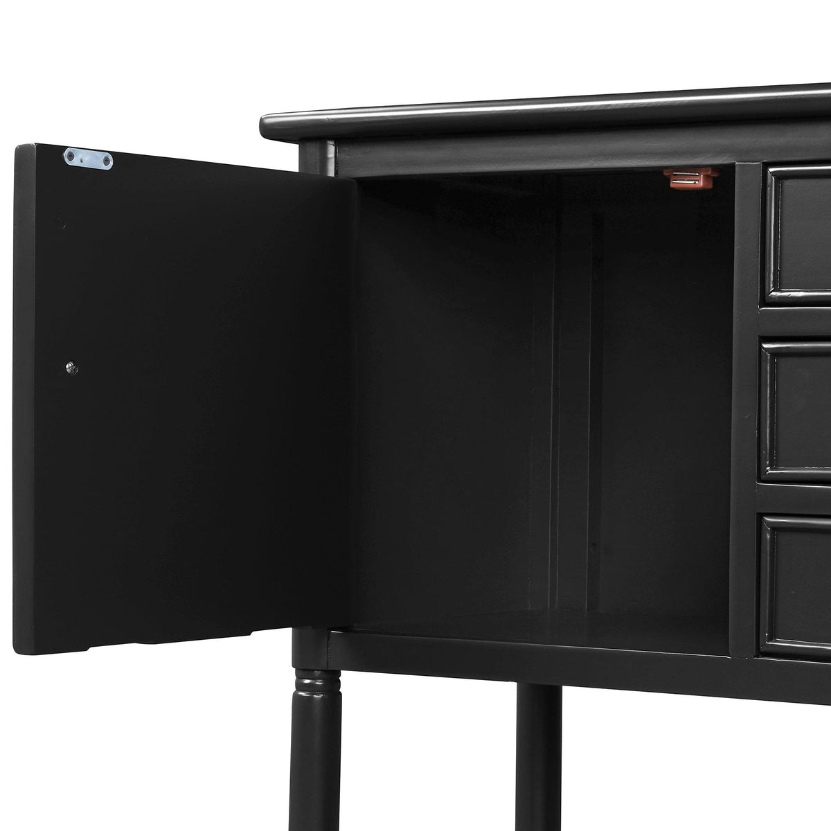 Black 45-Inch Solid Wood Console Table L9150