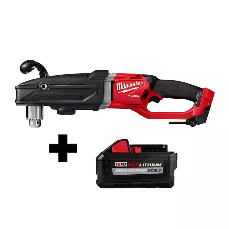 18-Volt Lithium-Ion Brushless Cordless 1/2 in. Right Angle Drill W2475