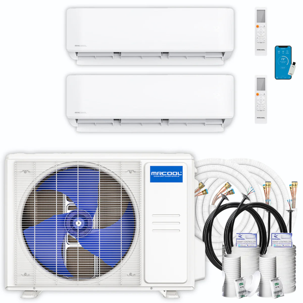 30,000 BTU 2 Zone Ductless Air Conditioner and Heat Pump S560258