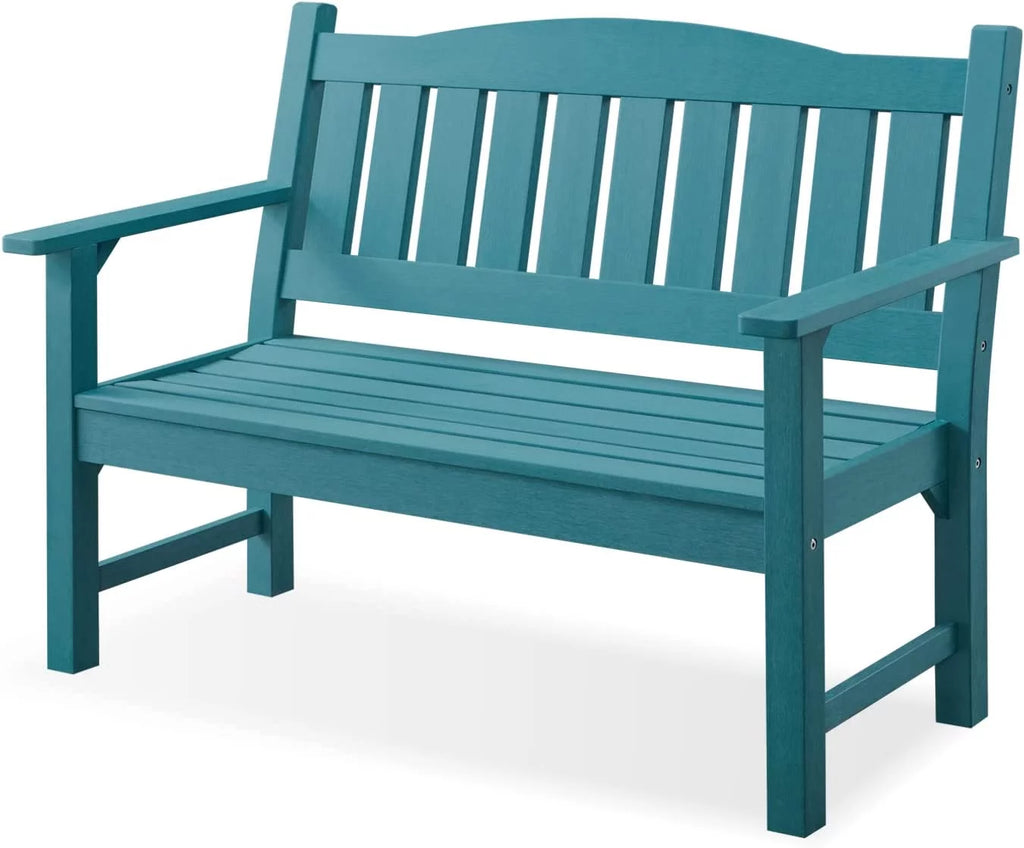 Poly Lumber Weatherproof 2-Person 50" Outdoor Bench O6378