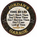 12" Round Metal Sign Garage Wall Décor S1898
