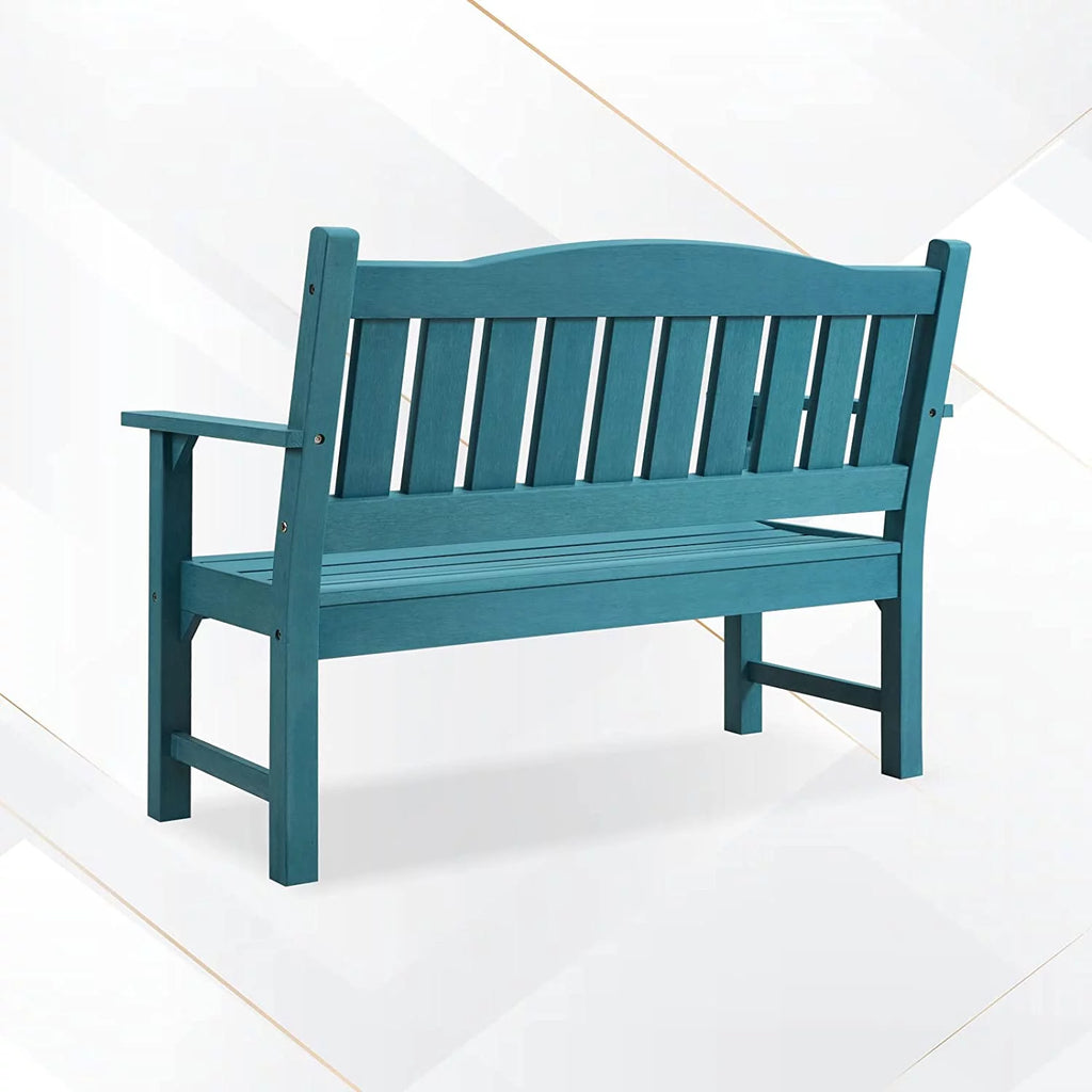 Poly Lumber Weatherproof 2-Person 50" Outdoor Bench O6378