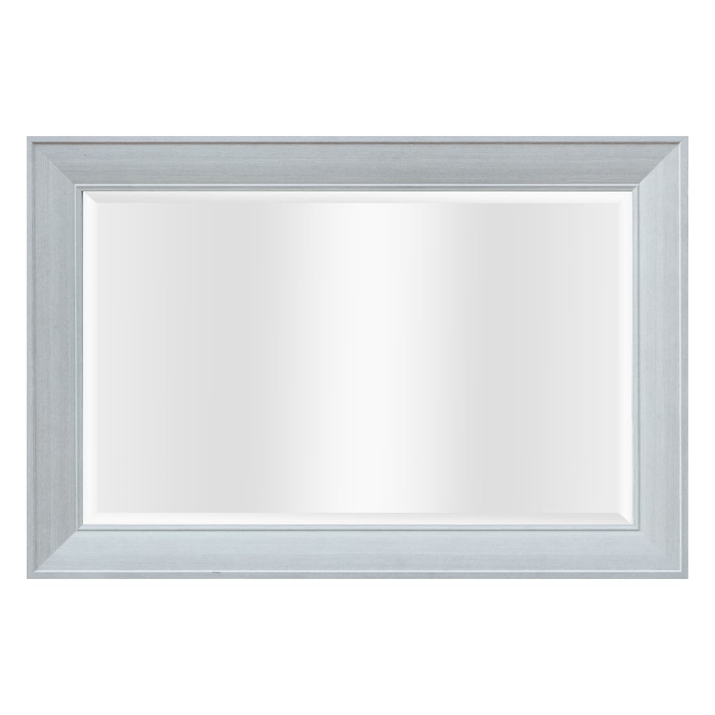 Grey Rectangle MDF Wall Mirror T4489