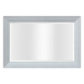 Grey Rectangle MDF Wall Mirror T4489