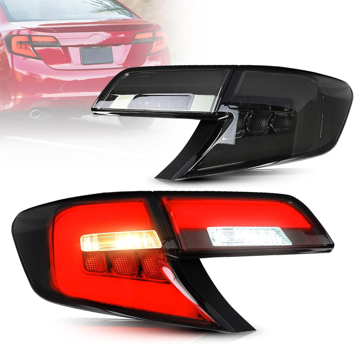 Smoked LED Taillights for Toyota Camry 2012 2013 2014 A827384