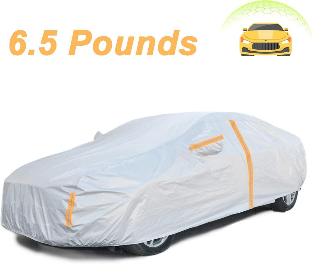 6 Layers Waterproof Cotton SUV Car Cover with Zipper T417331