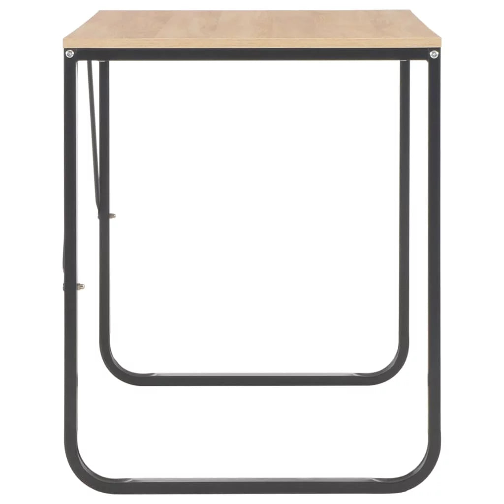 Black and Oak Computer Desk I446