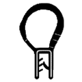 Black Vertical Bulb Trim Seal N43413