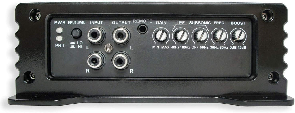 Slotted S Port Single 10 Sub Box & HA-A400.1 Car Stereo Bundle T690