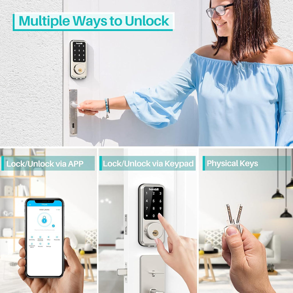 Smart Lock with Touch Screen Keypads and App Control A514580