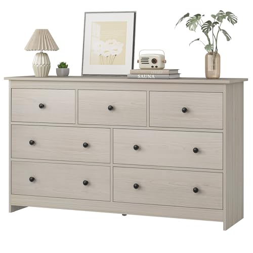 White 7 Drawer Wooden Dresser A320808