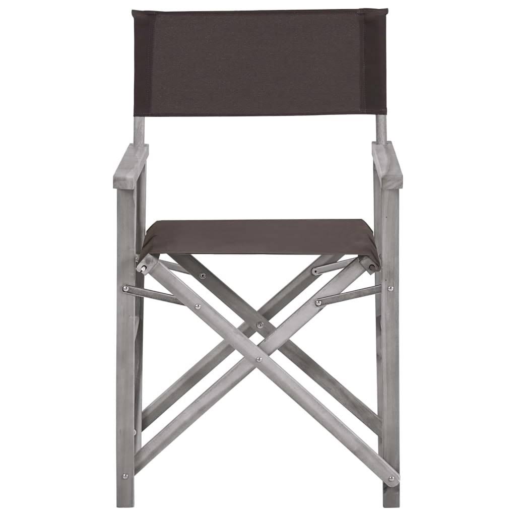 2 Pcs Solid Acacia Wood Director's Chairs R859