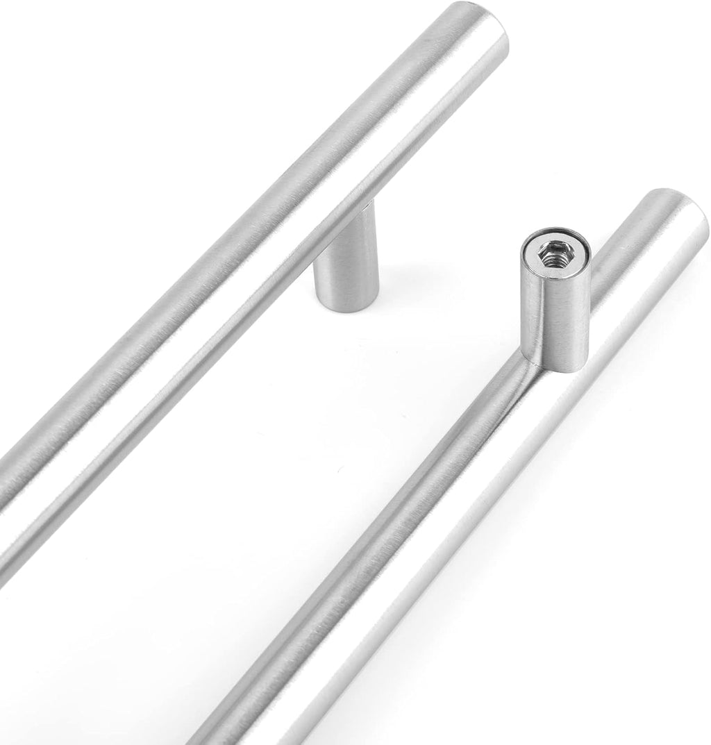 30 Pack Satin Nickel Cabinet Pulls, 7.8 Inch Overall Length, 5 Inch Hole Center D5527