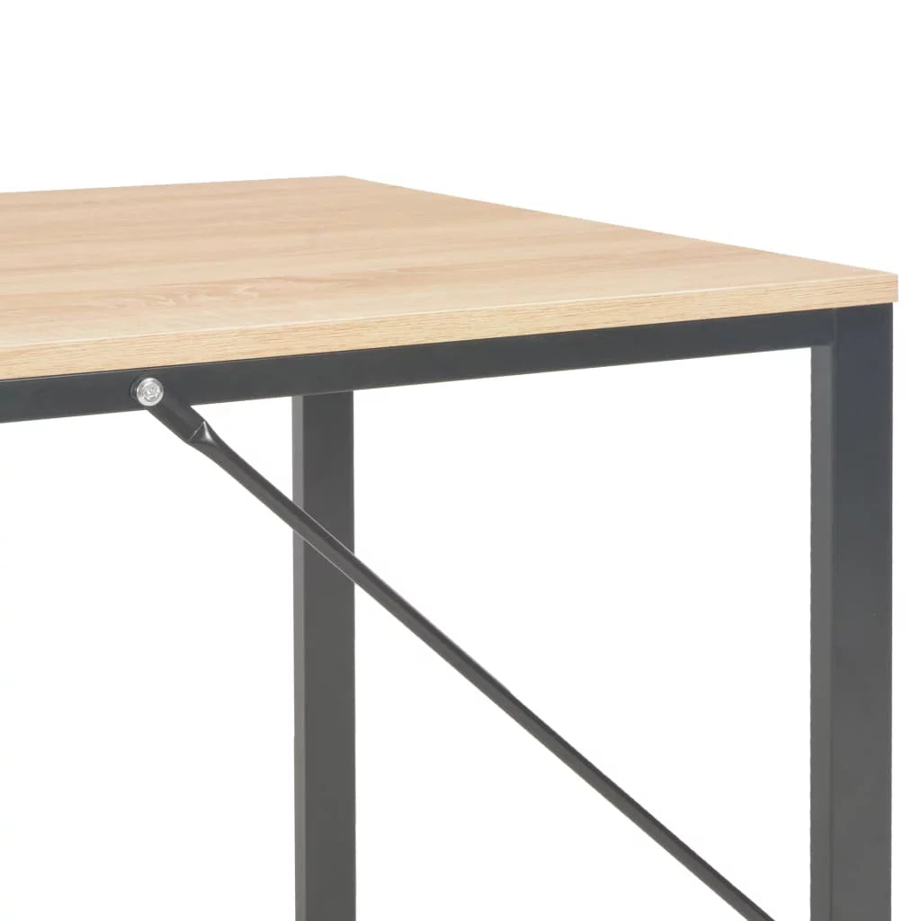 Black and Oak Computer Desk I446