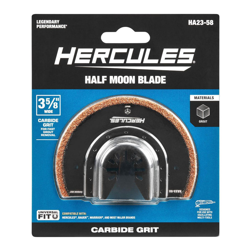 3-5/8 in. Carbide Grit Half-Moon Oscillating Multi-Tool Blade E656316