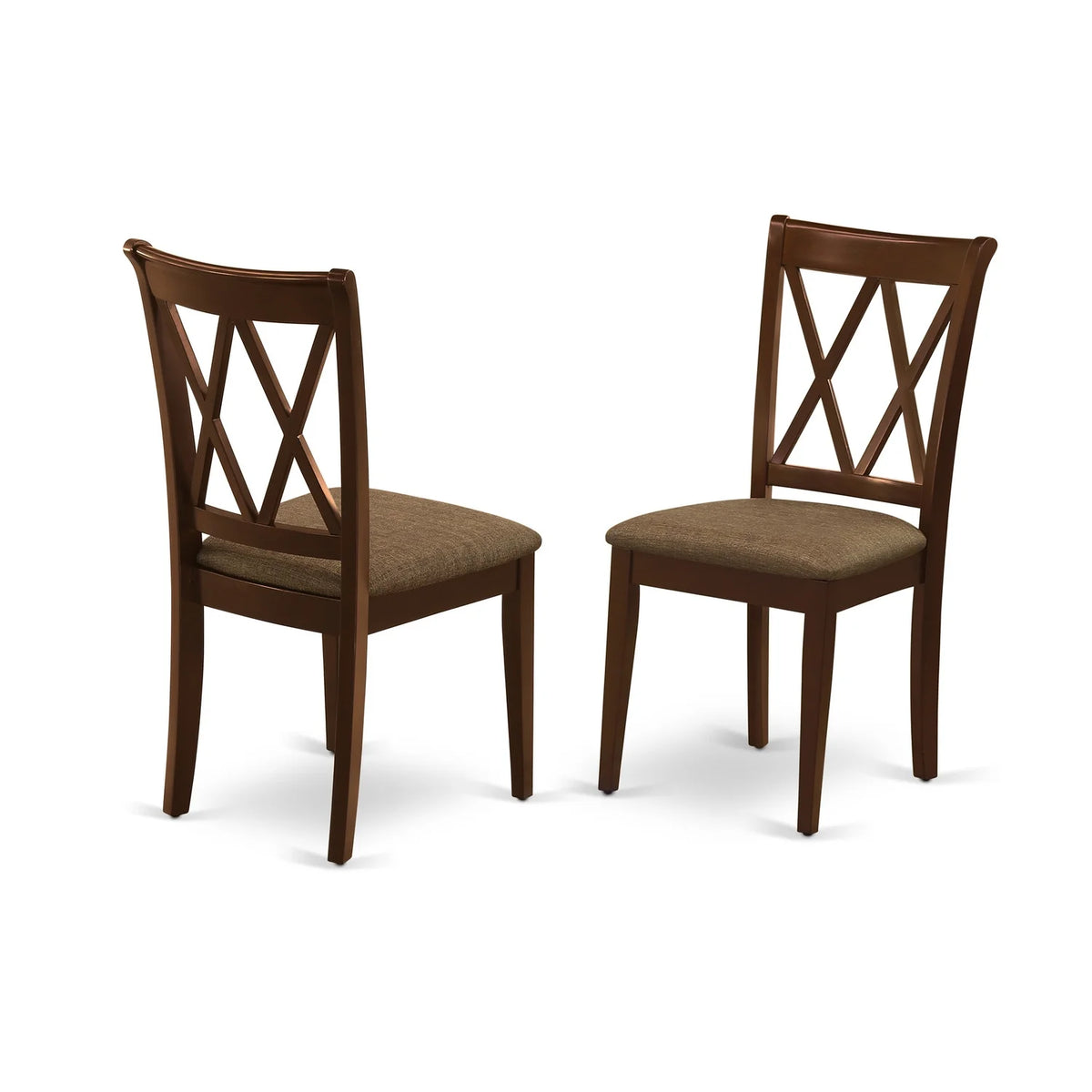 6 Pc Dining Set with Table Chairs and Bench Mahogany Finish Q93254