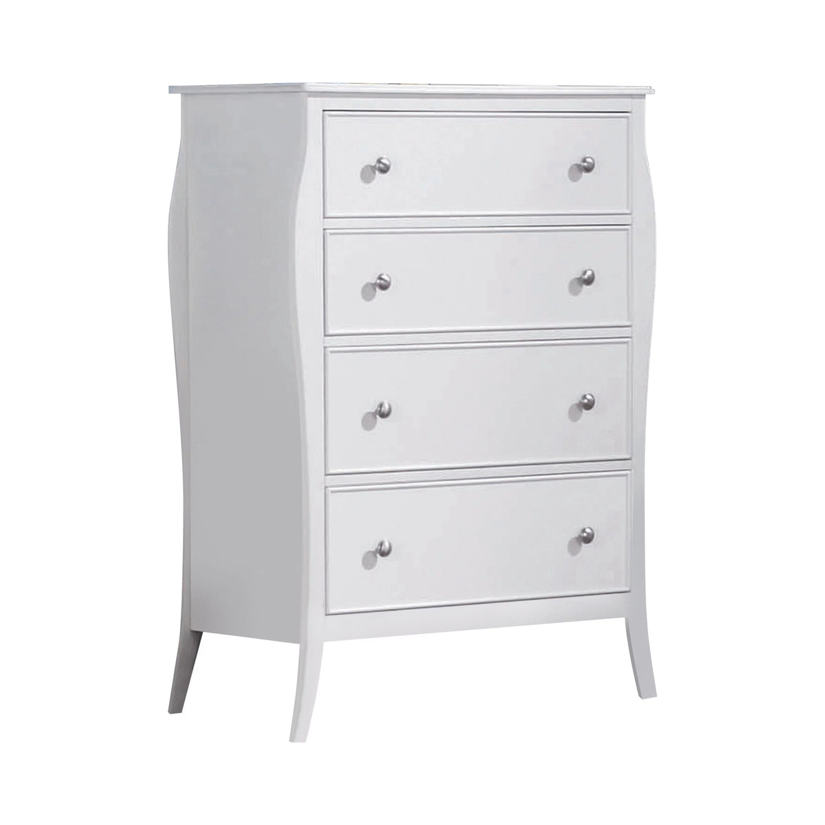 4-drawer Chest Cream White X26053
