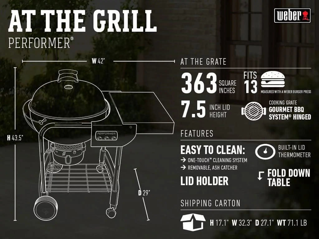 22-Inch Black Charcoal Grill O682331