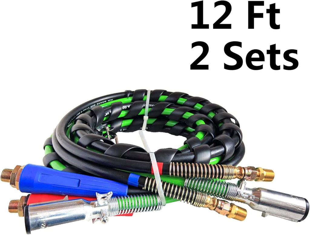 3 in 1 Semi Truck Air Hose Trailer Electrical Cable Assembly ABS Wire Rubber Air Line Tractor Parts R42337