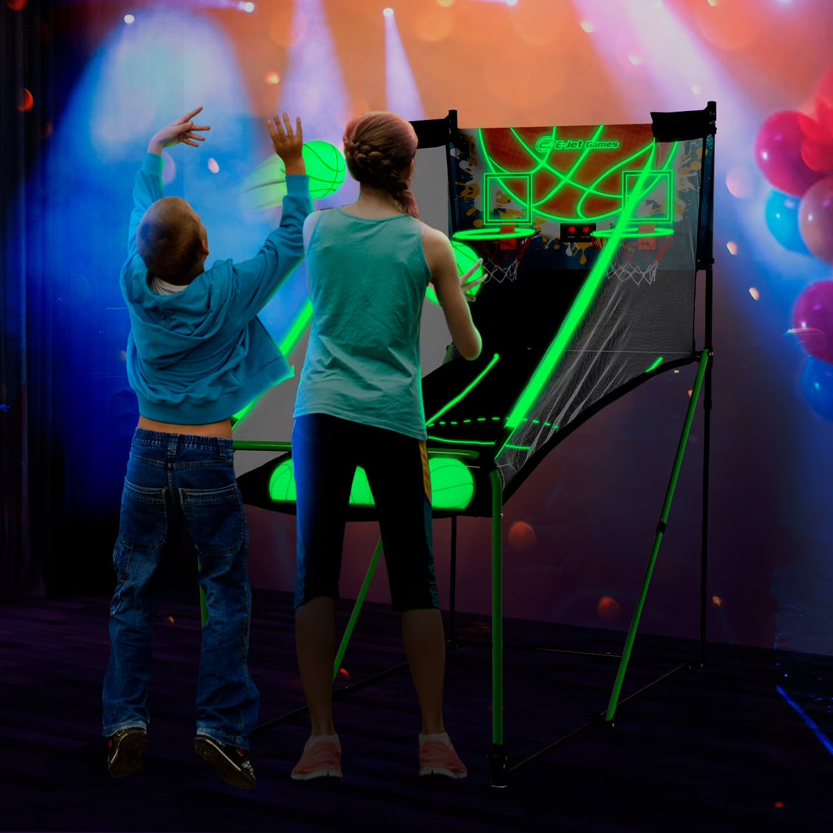 Glow in The Dark Basketball Arcade Game L472647