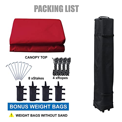 Portable Pop Up Canopy Tent 10x10 Blue B820421