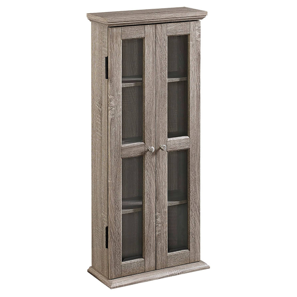 Wood Media Storage Tower Cabinet T101
