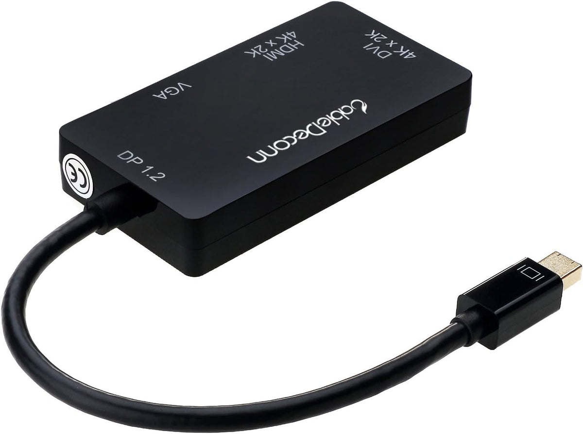 Mini DisplayPort to HDMI DVI VGA Cable Adapter Converter 3-in-1 W703
