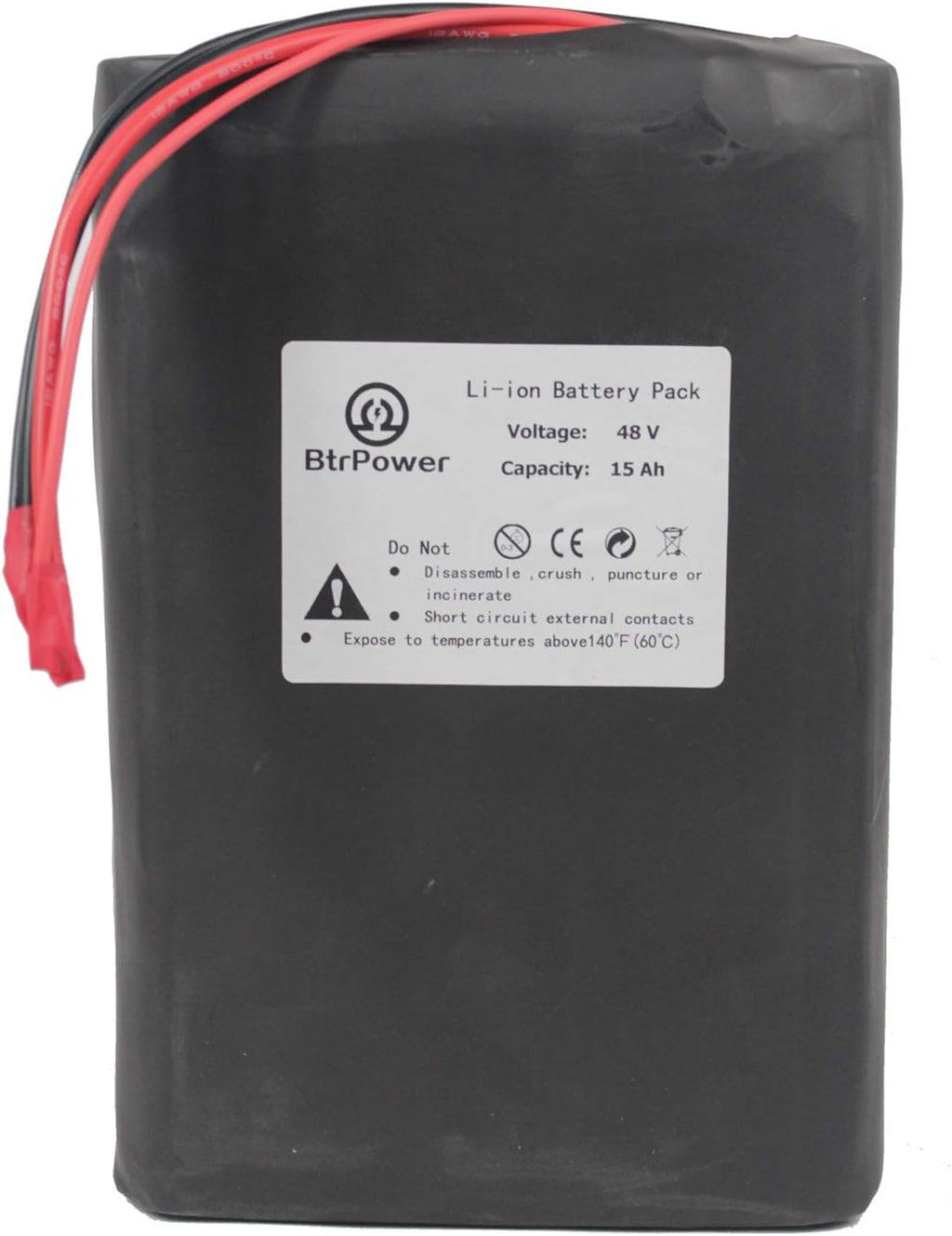 48V 10AH-50AH Lithium ion LiFePO4 Battery Pack with 5A Charger and 50A BMS U4868
