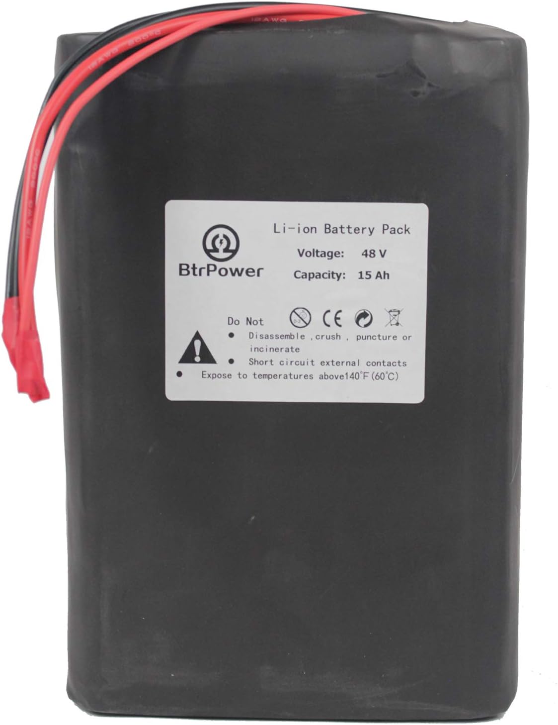 48V 10AH-50AH Lithium ion LiFePO4 Battery Pack with 5A Charger and 50A BMS U4868