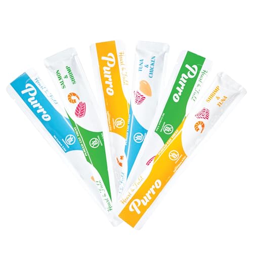 Squeezable Lickable Cat Treats Variety Pack, 52 Count H4595
