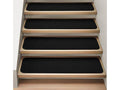 Set of 15 Black Carpet Stair Treads A59601