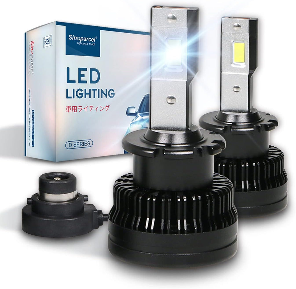 D2S/D2R LED Headlight Bulb 6000K 35W High Low Beam Xenon HID Replacement Lights Pack of 2 G65950