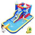6-in-1 Inflatable Water Castle Bouncer with 50 Ocean Balls & 735W Blower R922816