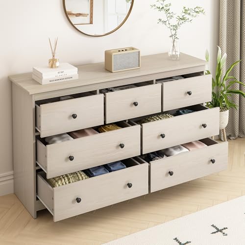 White 7 Drawer Wooden Dresser A320808