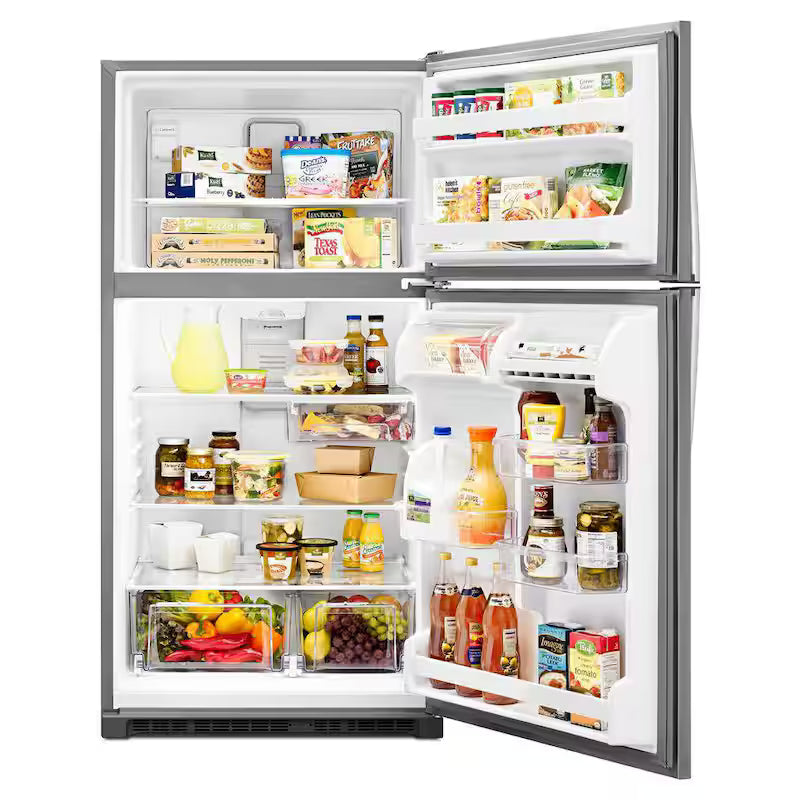 20.5 cu. ft. Top Freezer Refrigerator Stainless Steel V8959