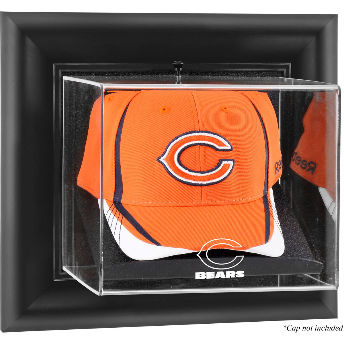 Black Framed Wall-Mountable Cap Display Case N5999