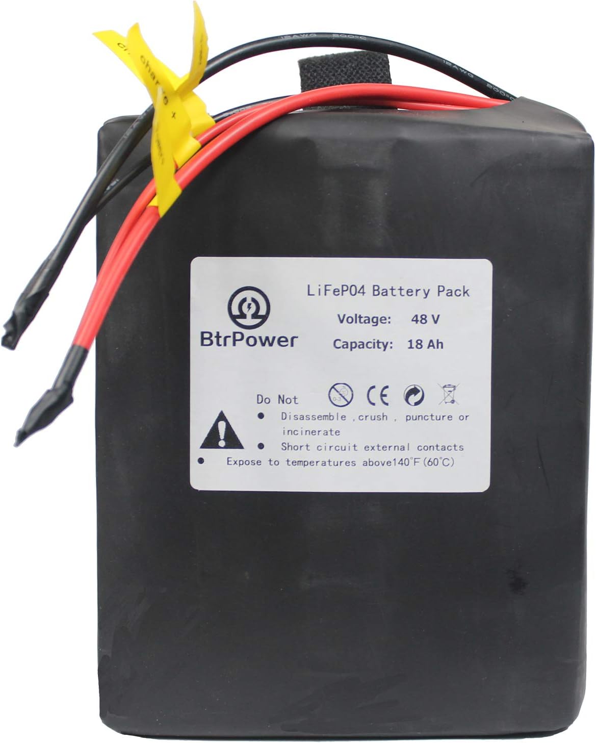 48V 10AH-50AH Lithium ion LiFePO4 Battery Pack with 5A Charger and 50A BMS U4868