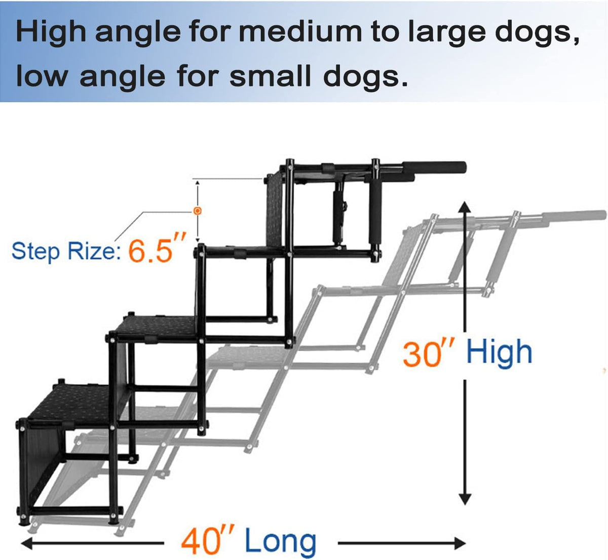 Portable Non-Slip Pet Stairs Pack of 2 T7723