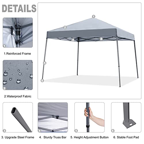 Portable Pop Up Canopy Tent 10x10 Blue B820421