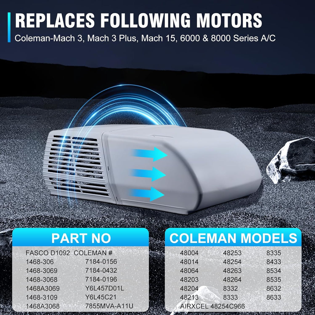 RV AC Fan Motor D16115