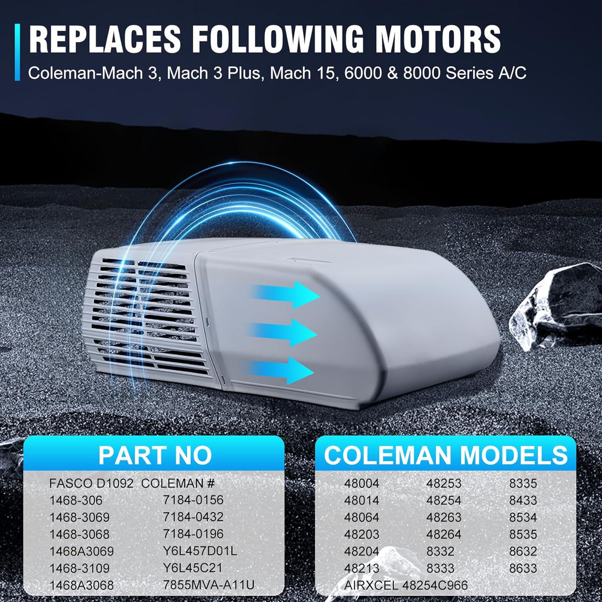 RV AC Fan Motor D16115