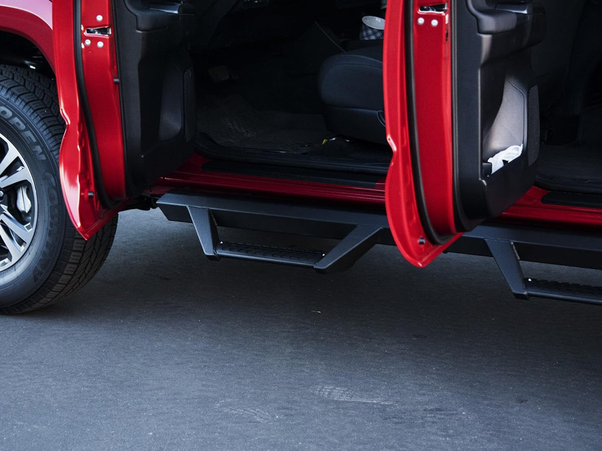 Matte Black Drop Step Bars L7765